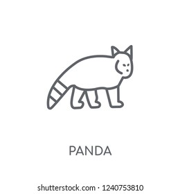 Red panda linear icon. Modern outline Red panda logo concept on white background from animals collection. Suitable for use on web apps, mobile apps and print media.