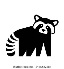 Red panda logo. Icon design. Template elements	