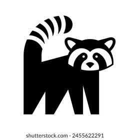 Red panda logo. Icon design. Template elements	