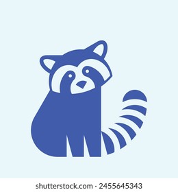 Red panda logo. Icon design. Template elements	