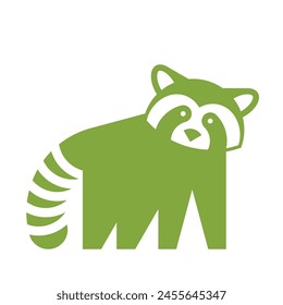 Red panda logo. Icon design. Template elements	