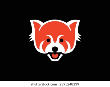 Red Panda Logo Vector Illustration | Animal Symbol