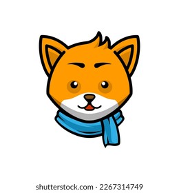Red panda mascot cartoon logo