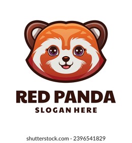 Red Panda Mascot Logo Design