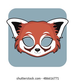 Red Panda mask for Halloween and other festivities