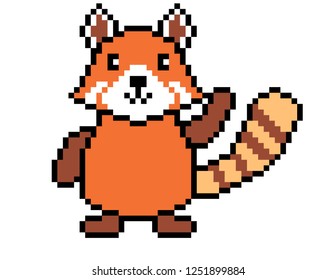 Red Panda Pixel Art