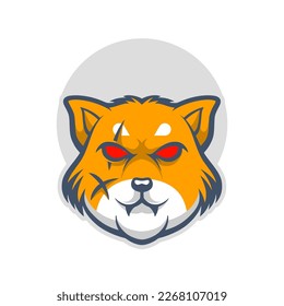 Red panda samurai design mascot