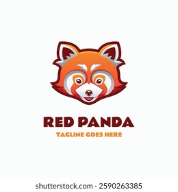 Red Panda Simple Mascot Logo