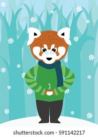 Red Panda Vector