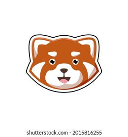 Red Panda vector on white background