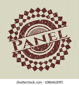  Red Panel distress rubber stamp