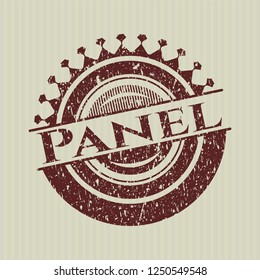 Red Panel with rubber seal texture