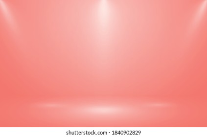 Fondo de estudio panorámico rojo con brillo blanco