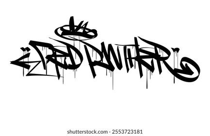 RED PANTHER graffiti tag style design