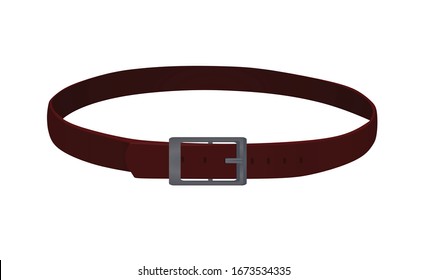 Red pants belt. vector illustration