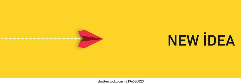 red paper airplane
new idea flying to text.. business creativity new idea discovery innovation technology.new year idea concept.