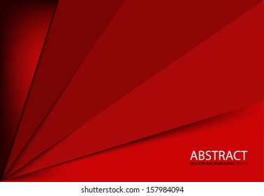 red paper background vector for text and message design on modern web template