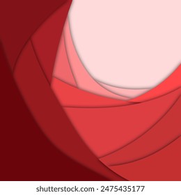 Red paper cut background with copy space for graphic design element