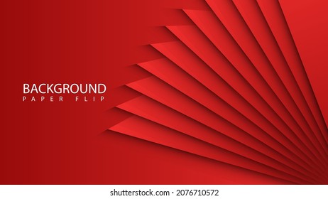 Fondo de fondo o fondo de fondo para el ventilador de la mano del papel rojo