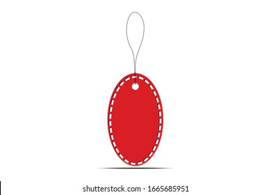 red paper sale tags and labels, template shopping labels.