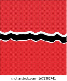 
papel rojo con textura y bordes rotos