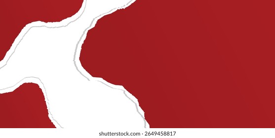 Red paper with torn edge with transparent background for horizontal banner - Powered by Shutterstock - Get 15% off with code: PIKWIZARD15