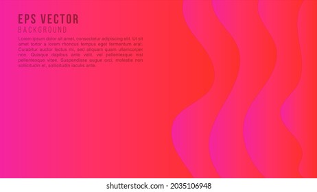 Red papercut abstract shape text background with gradient light. can use for poster, banner, flyer, pamphlet, leaflet, brochure, catalog, web, site, website, presentation, book cover backgrounds