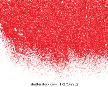 partícula roja o brillo que se esparce en el vector de textura de fondo blanco EPS 10