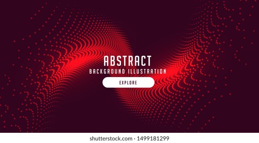 red particles burst abstract motion background design