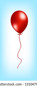 Red Party balloon.