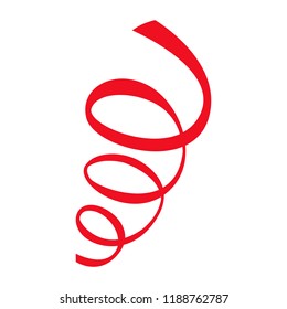 Red Party Ribbon Vector Stock Vector (Royalty Free) 1188762787 ...