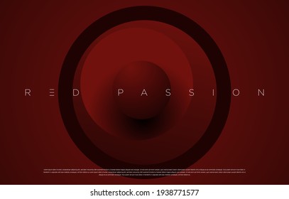 Red Passion abstract geometric background design. For cover design, book design, presentation template, website, poster, flyer, advertising, brochure, brand identity etc. Vector EPS 10