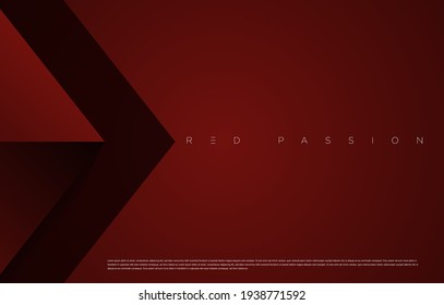 Red Passion abstract geometric background design. For cover design, book design, presentation template, website, poster, flyer, advertising, brochure, brand identity etc. Vector EPS 10