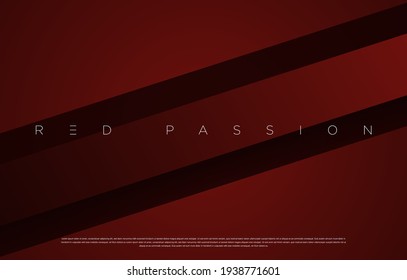 Red Passion abstract geometric background design. For cover design, book design, presentation template, website, poster, flyer, advertising, brochure, brand identity etc. Vector EPS 10