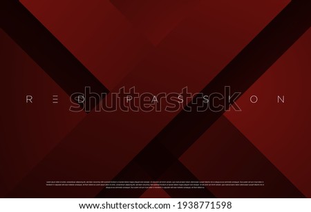 Red Passion abstract geometric background design. For cover design, book design, presentation template, website, poster, flyer, advertising, brochure, brand identity etc. Vector EPS 10