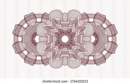 Red passport emblem. Vector Illustration. Detailed 