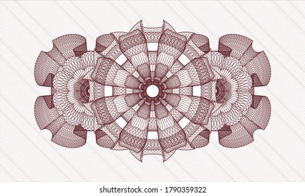 Red passport emblem. Vector Illustration. Detailed 