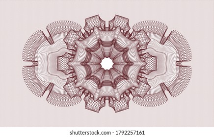 Red passport emblem. Vector Illustration. Detailed 