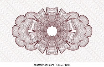 Red passport emblem. Vector Illustration. Detailed 