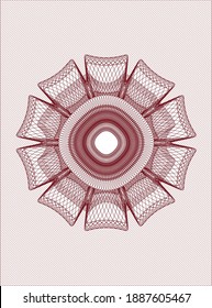 Red passport emblem. Vector Illustration. Detailed. 