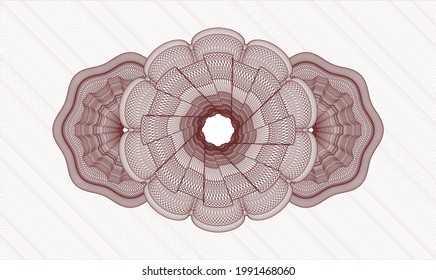 Red passport emblem. Vector Illustration. Detailed 