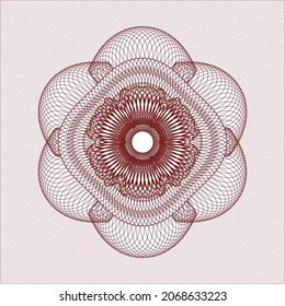 emblema del pasaporte rojo. Ilustración vectorial. Detallado. 