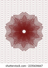 emblema del pasaporte rojo. Ilustración vectorial. Detallado. 