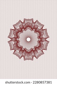 Red passport emblem. Vector Illustration. Detailed. 