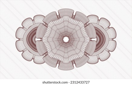Red passport emblem. Vector Illustration. Detailed 