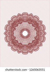 Red passport money rosette