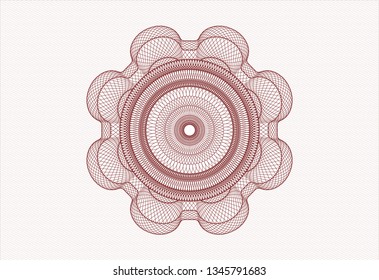 Red passport money rosette