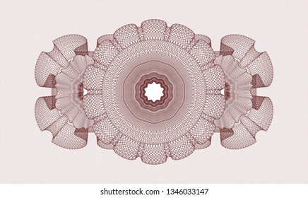 Red passport money rosette