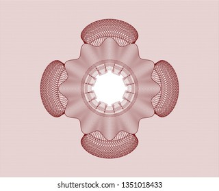 Red passport money rosette