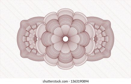 Red passport money rosette